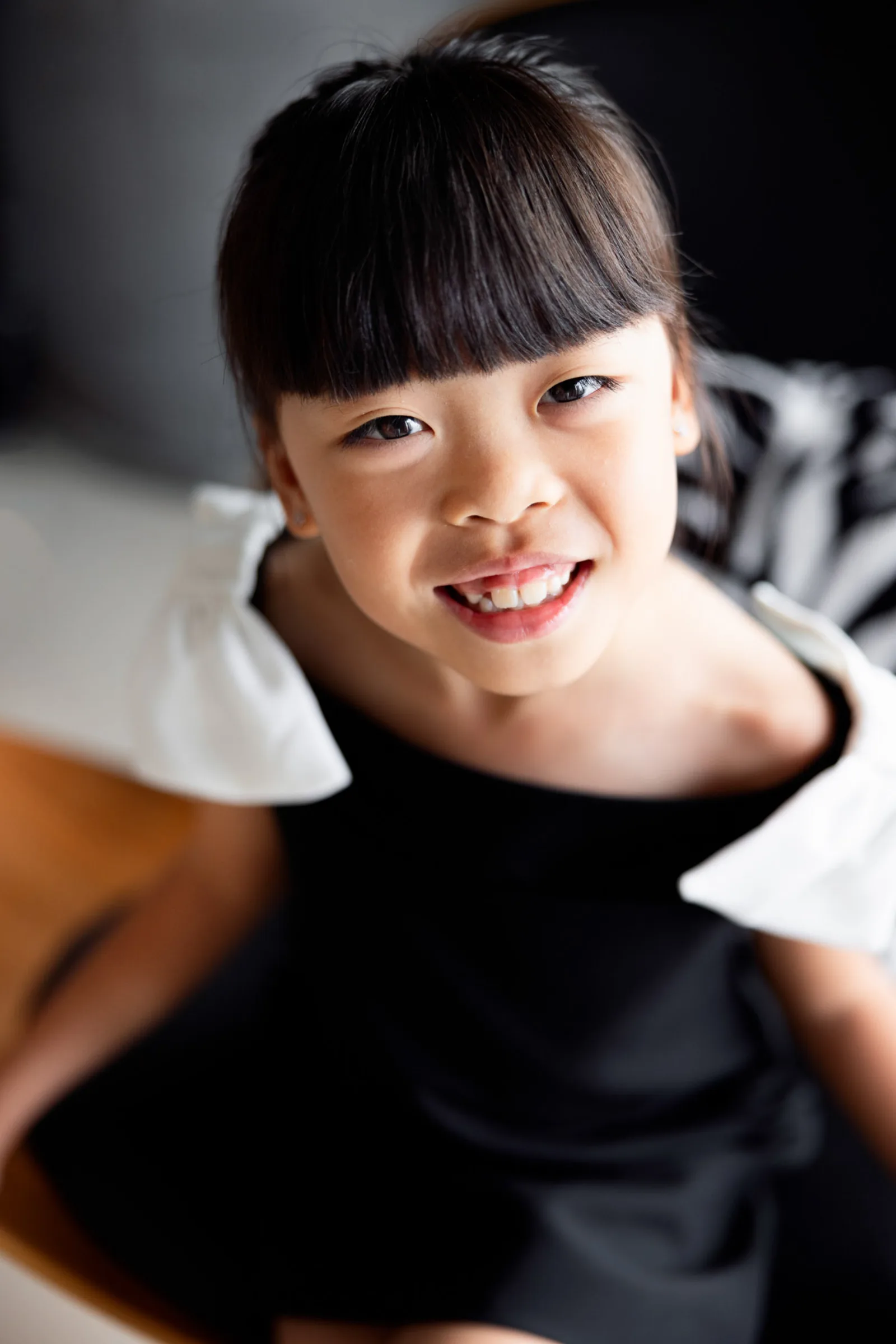 Ray with his daughters during formal family portrait session