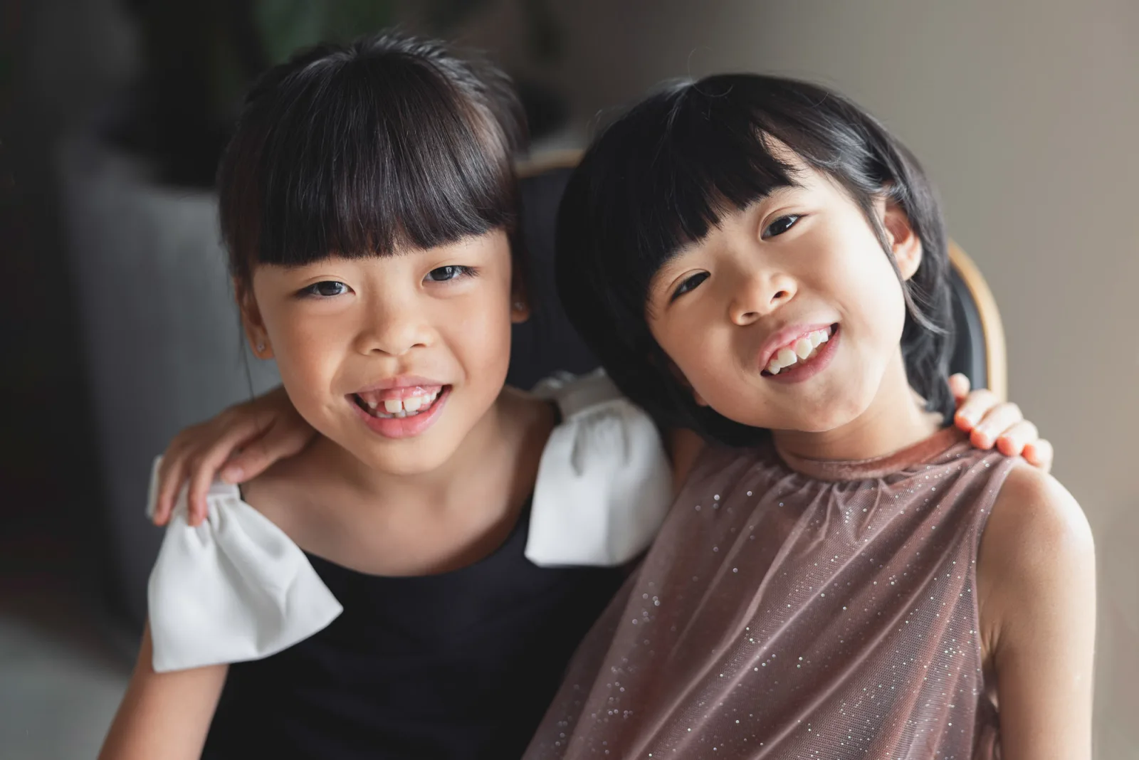 Couple portrait of Ray and Coco during their Singapore indoor family session