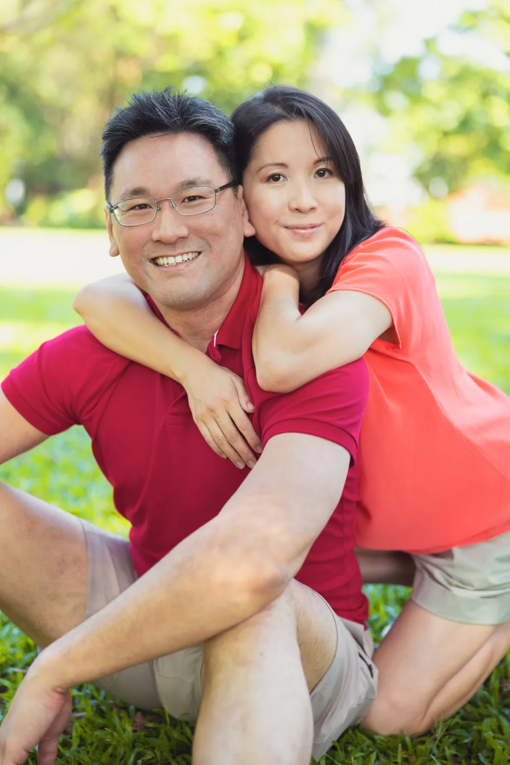 Tristan in motion during the family session at Fort Canning