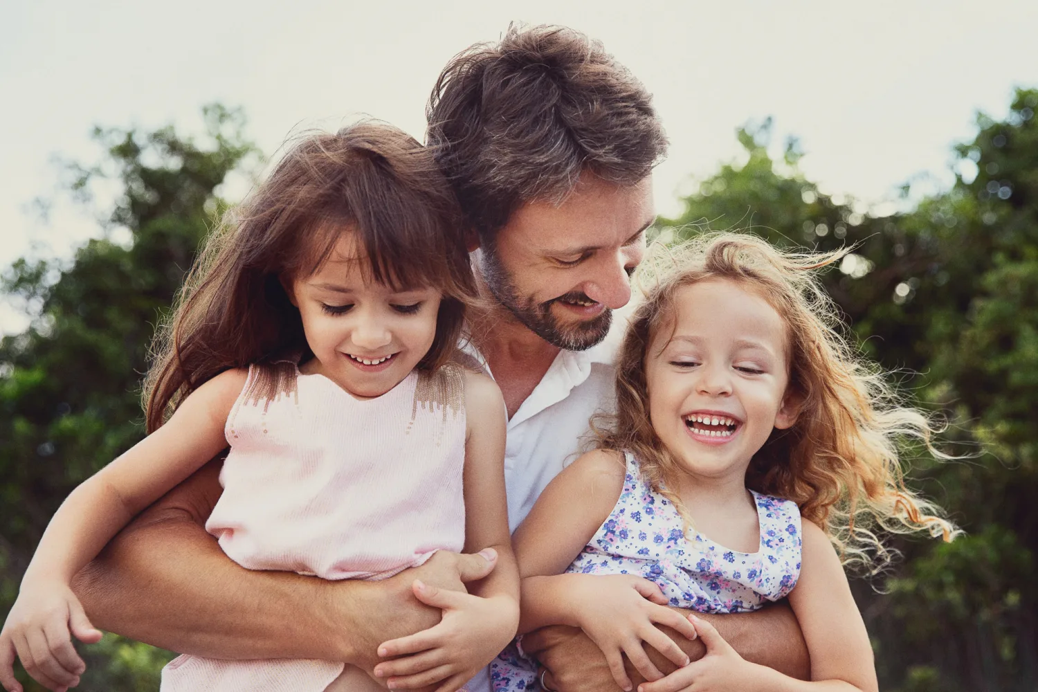 Three sisters together at the secret family photo location in Hong Kong
