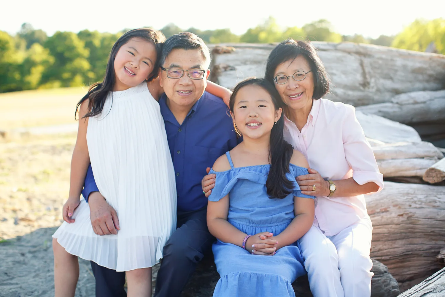 The sisters together with the kind of energy only siblings can produce